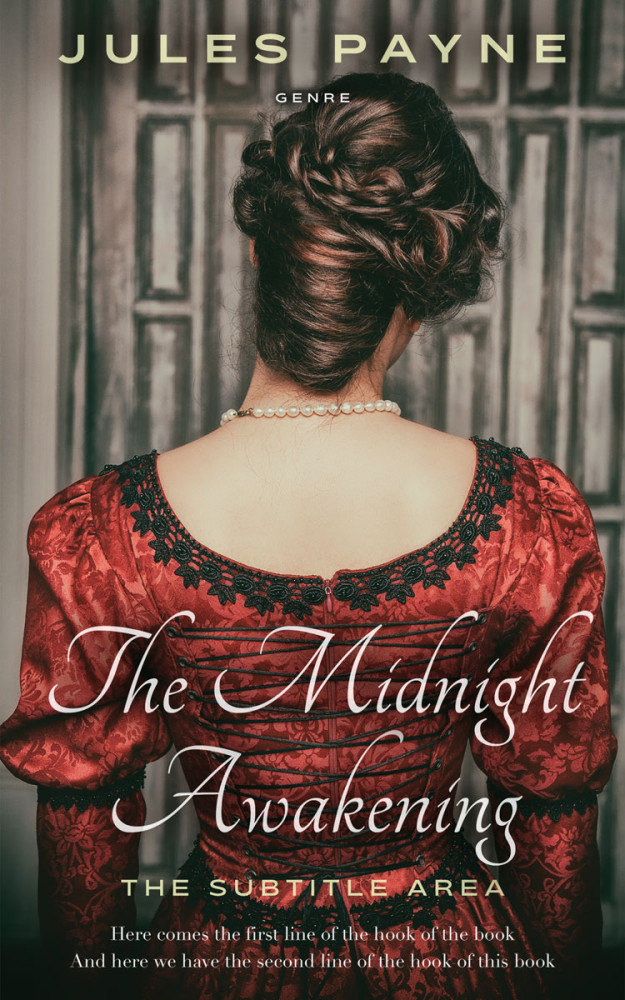 Front view of Taupe #7951 - Premade Historical Book Cover