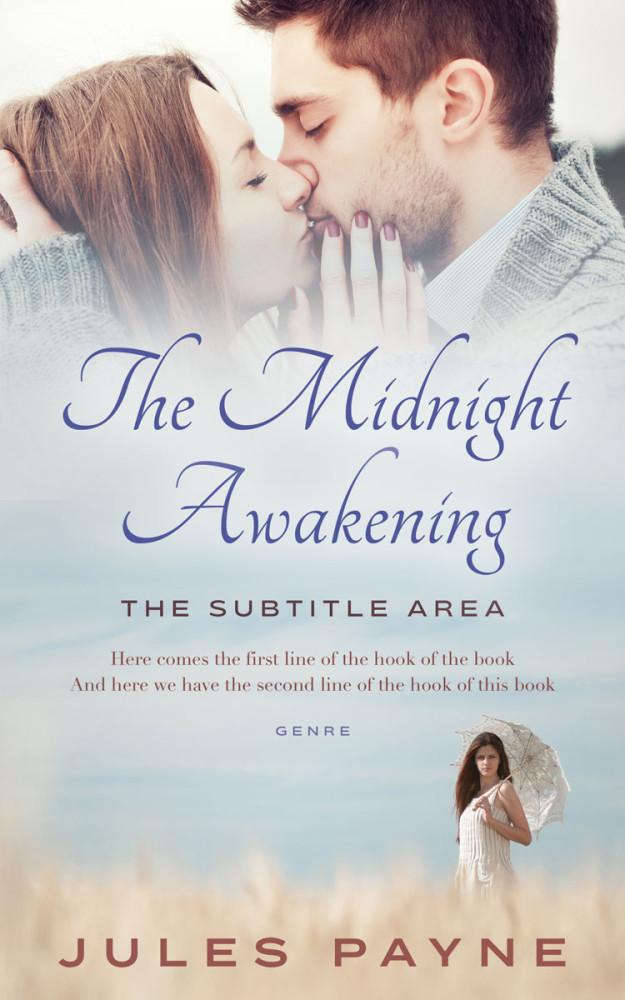 Front view of Quill Gray #7971 - Premade Romance Book Cover