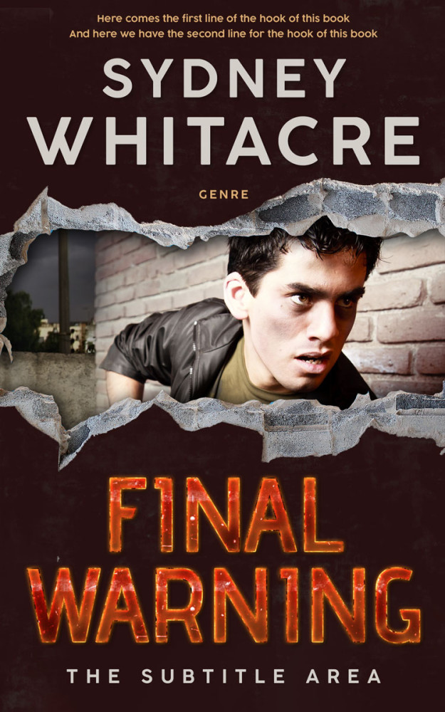 Front view of Eunry #8022 - Premade Mystery & Thriller & Suspense Book Cover