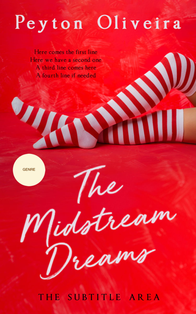 Front view of Crimson #8059 - Premade Chick Lit Book Cover