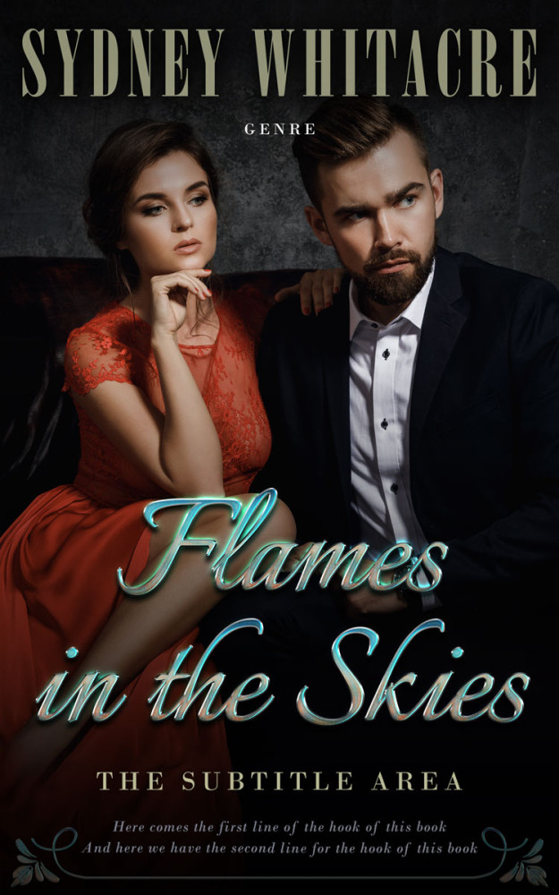 Front view of Cod Gray #8084 - Premade Romance Book Cover