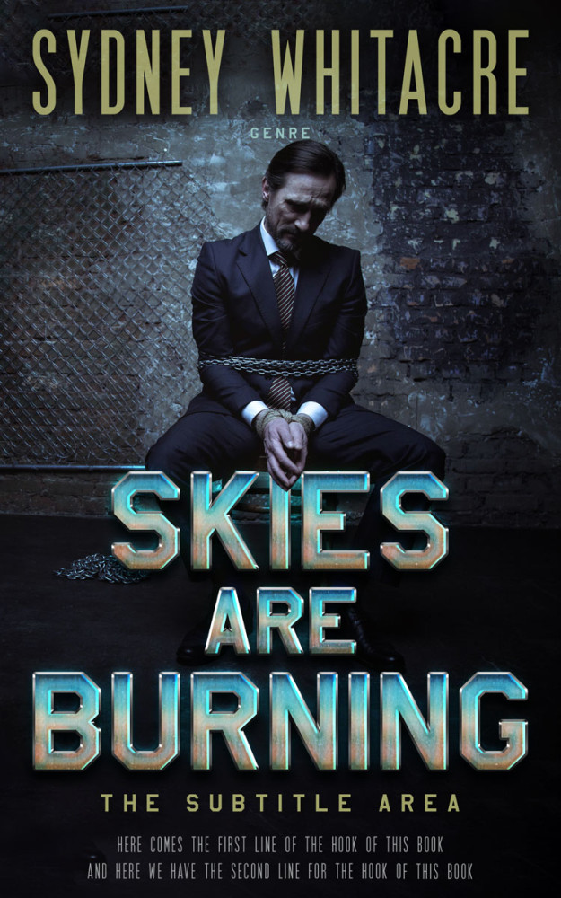 Front view of Shark #8098 - Premade Mystery & Thriller & Suspense Book Cover