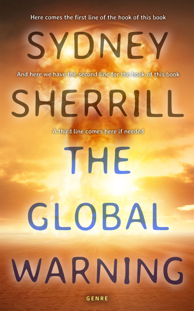 Front view of Raw Sienna #8125 - Premade Apocalyptica Book Cover