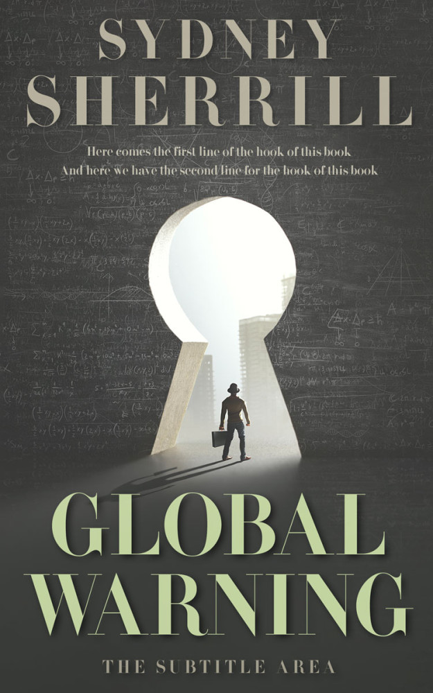 Front view of Fuscous Gray #8132 - Premade Abstract Book Cover