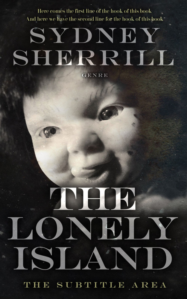 Front view of Tide #8143 - Premade Horror Book Cover