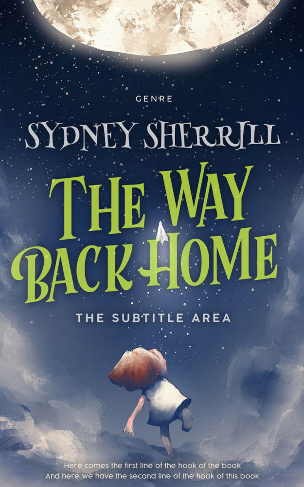 Front view of Fiord #8163 - Premade Fantasy Book Cover | BookCoverZone