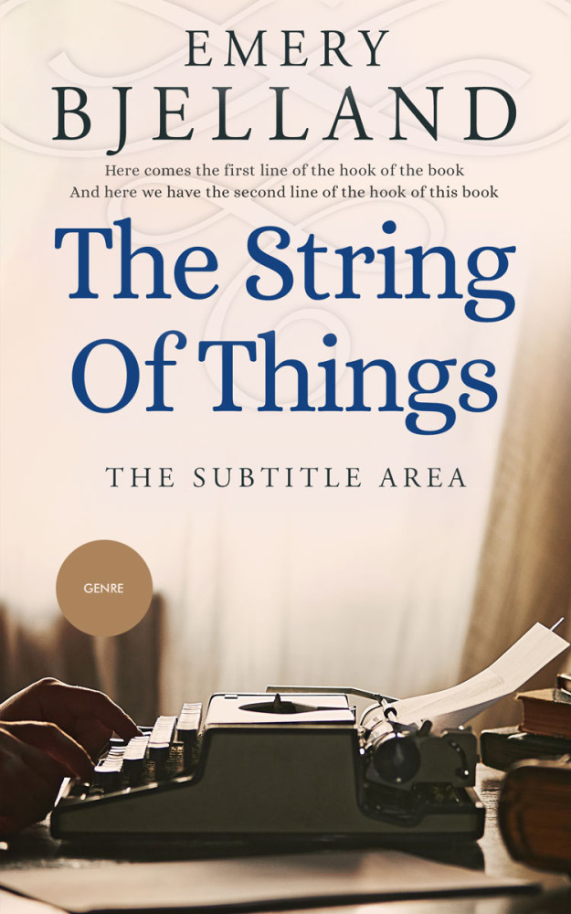 Front view of Cape Cod #8186 - Premade Abstract Book Cover | BookCoverZone