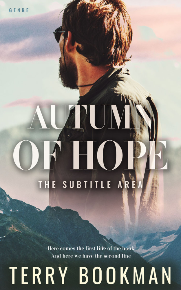 Front view of Outer Space #8319 - Premade Literary Fiction Book Cover