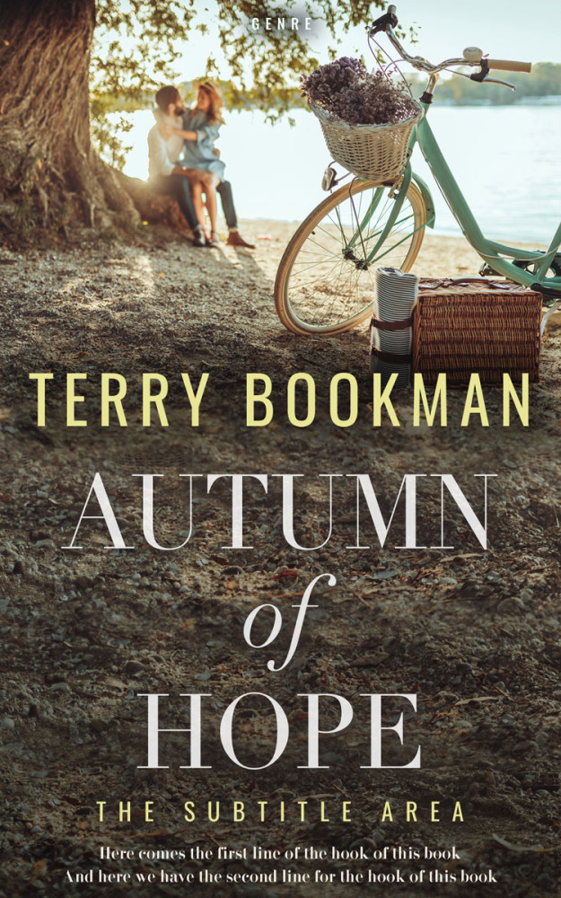 Front view of Taupe #8325 - Premade Romance Book Cover