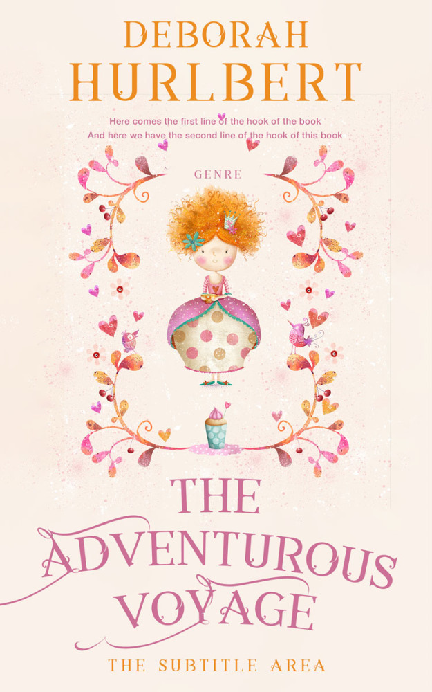 Front view of Linen #8358 - Premade Fantasy Book Cover