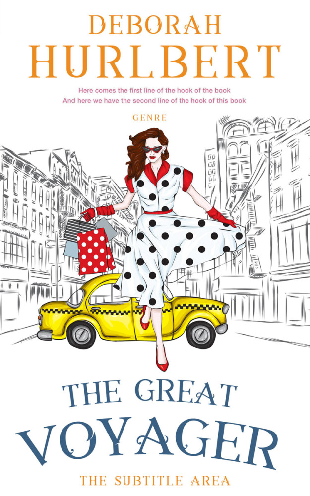 Front view of Mako #8361 - Premade Chick Lit Book Cover