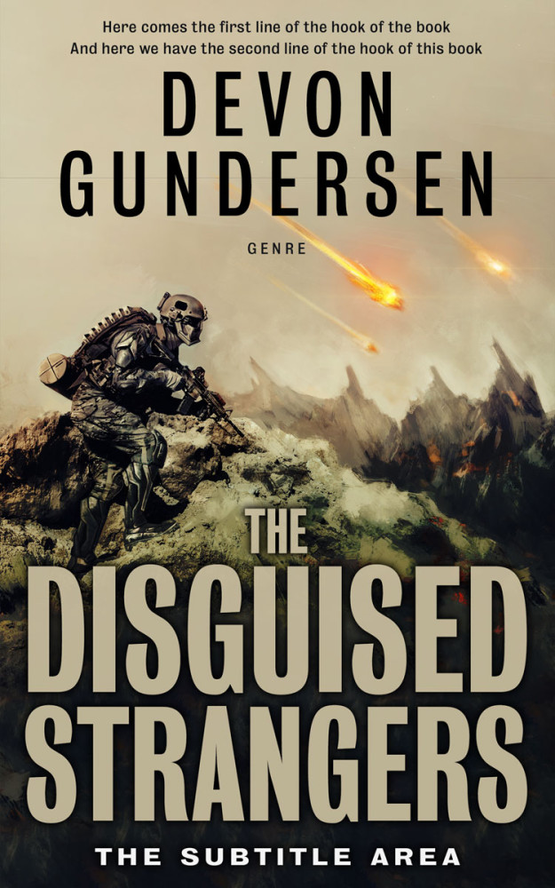 Front view of Indian Khaki #8375 - Premade Apocalyptica Book Cover