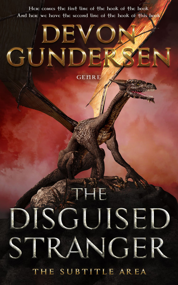 Front view of Contessa #8388 - Premade Fantasy Book Cover