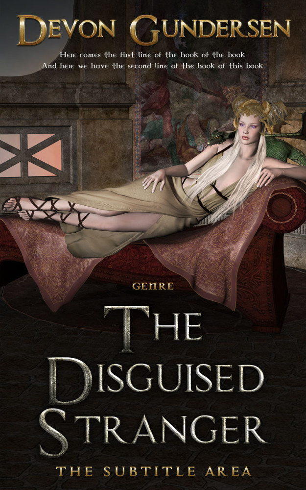 Front view of Zeus #8399 - Premade Fantasy Book Cover