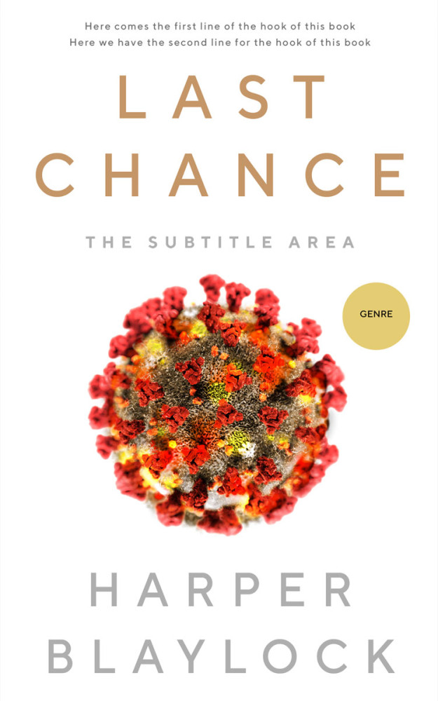 Front view of Antique Brass #8412 - Premade Apocalyptica Book Cover | BookCoverZone