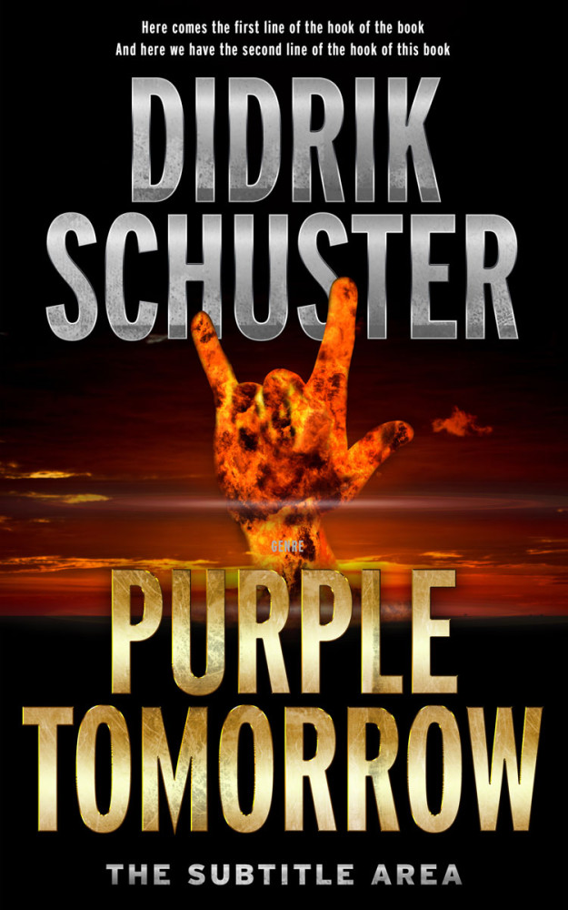 Front view of Asphalt #8421 - Premade Apocalyptica Book Cover