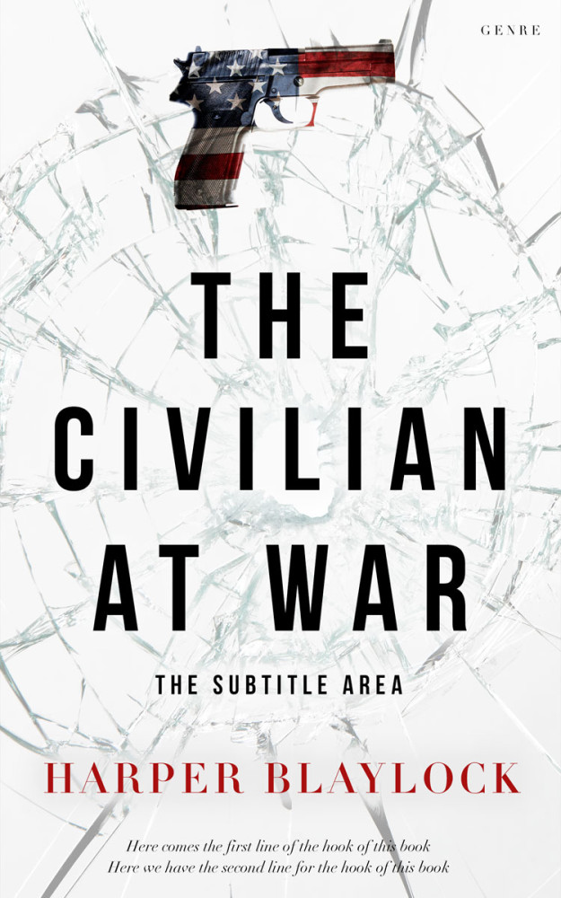 Front view of Gray Nurse #8449 - Premade Politics & Law & Society Book Cover