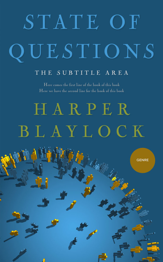 Front view of Blumine #8462 - Premade Business Book Cover