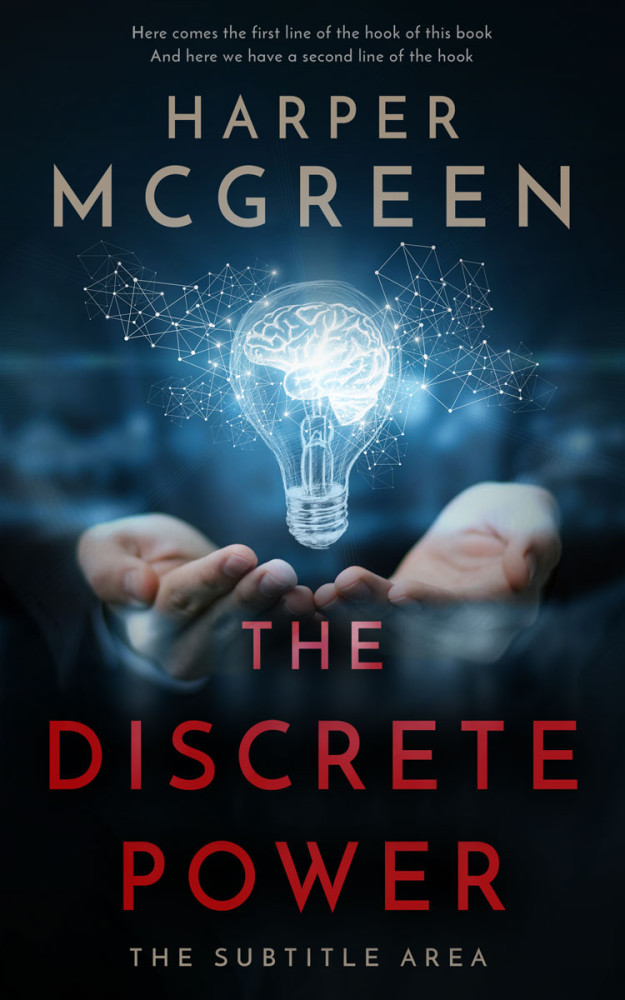 Front view of Ebony #8468 - Premade Business Book Cover