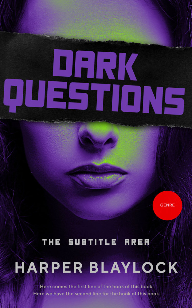 Front view of Ebony #8484 - Premade Erotica Book Cover | BookCoverZone