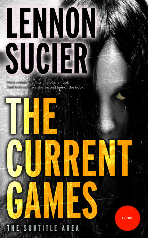 Front view of Gold Sand #8531 - Premade Horror Book Cover