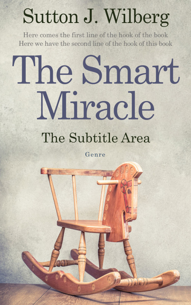 Front view of Swirl #8586 - Premade Literary Fiction Book Cover