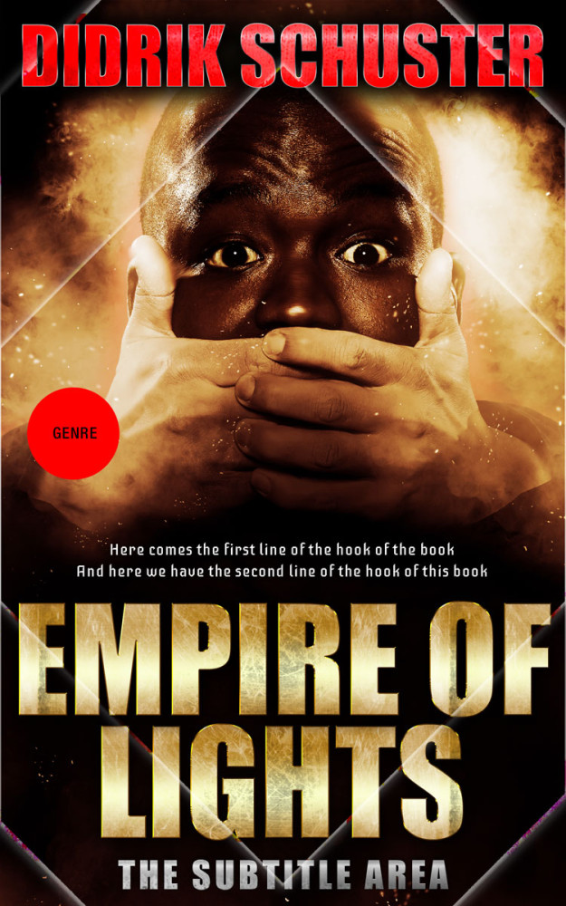 Front view of Coffee Bean #8644 - Premade Action & Adventure Book Cover