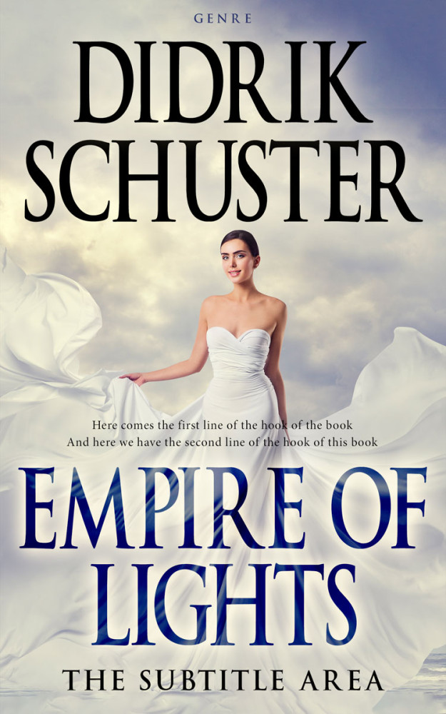 Front view of Swirl #8669 - Premade Romance Book Cover