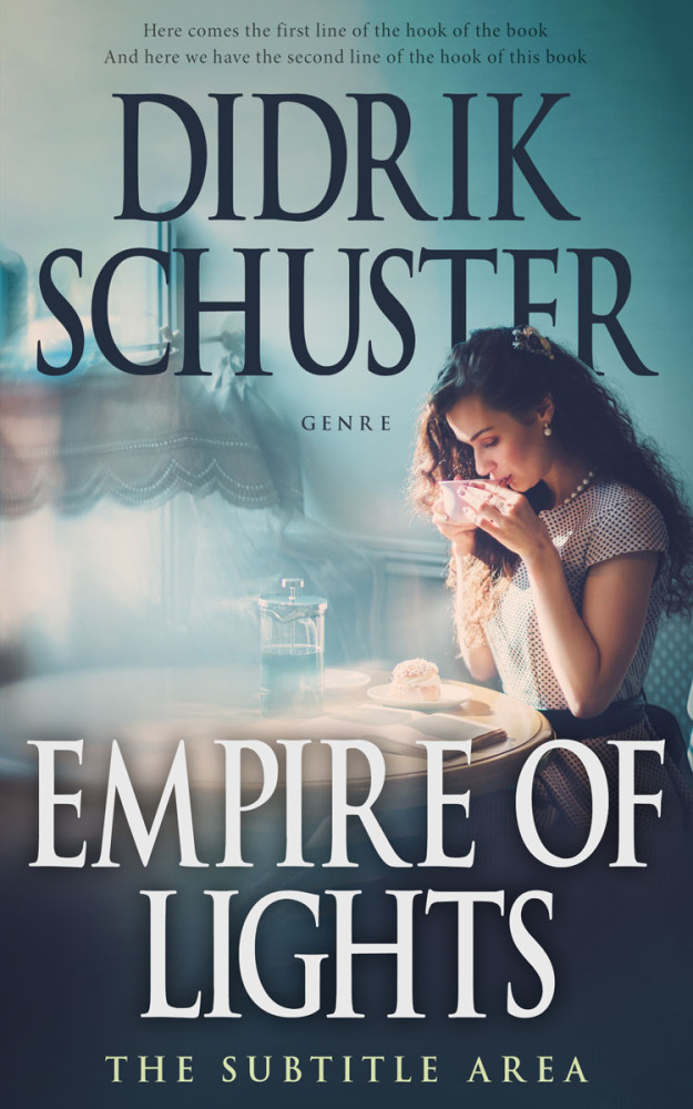 Front view of Oxford Blue #8671 - Premade Romance Book Cover