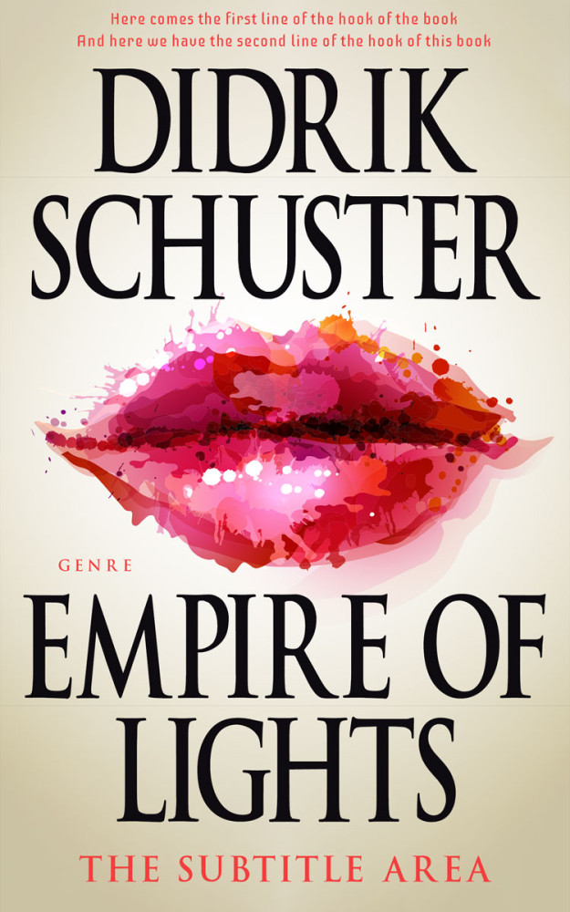 Front view of Pearl Bush #8675 - Premade Abstract Book Cover | BookCoverZone