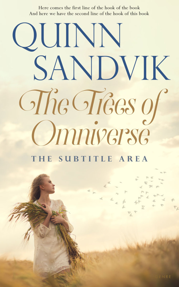 Front view of Beige #8738 - Premade Romance Book Cover