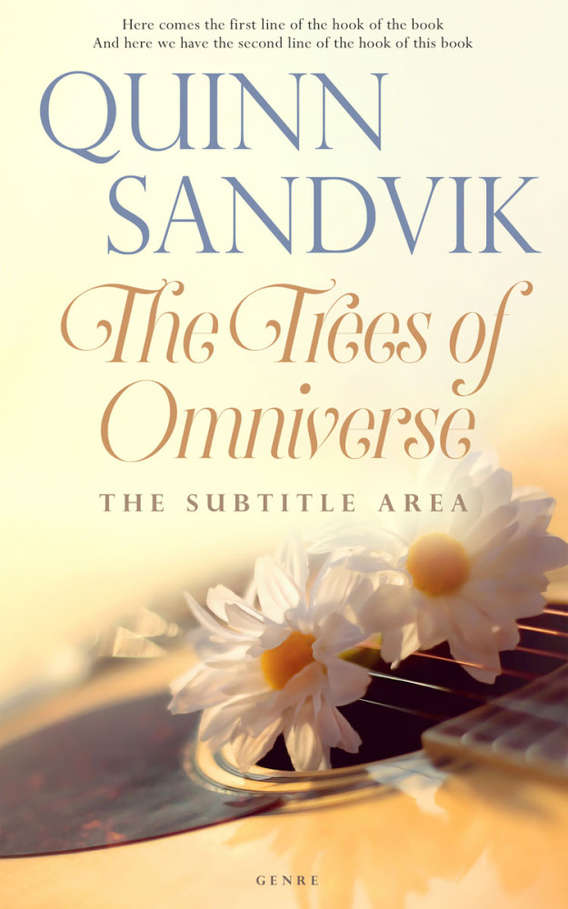 Front view of Coconut Cream #8741 - Premade Abstract Book Cover