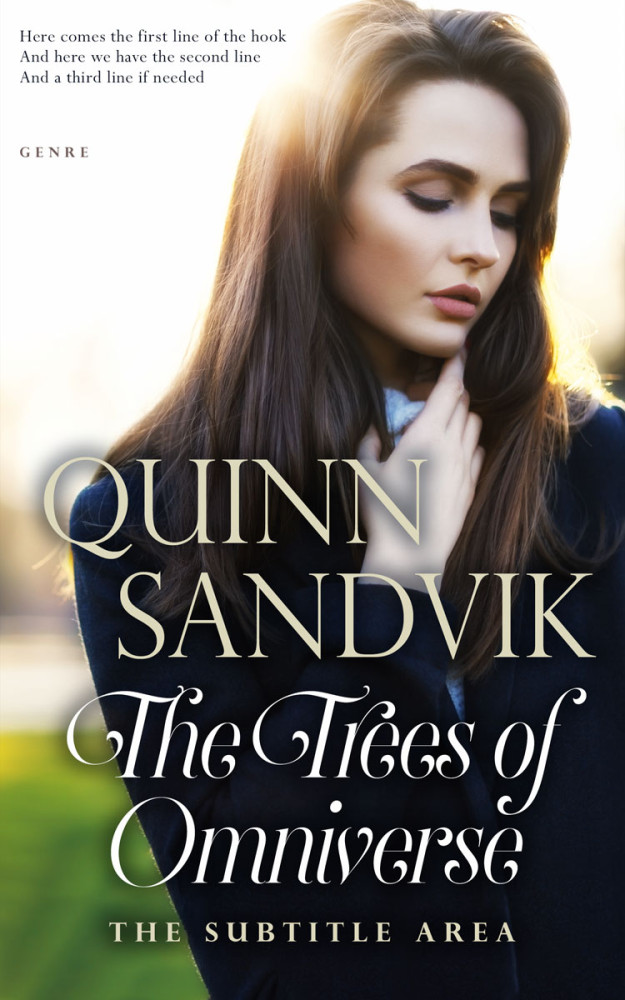 Front view of Soft Amber #8743 - Premade Romance Book Cover