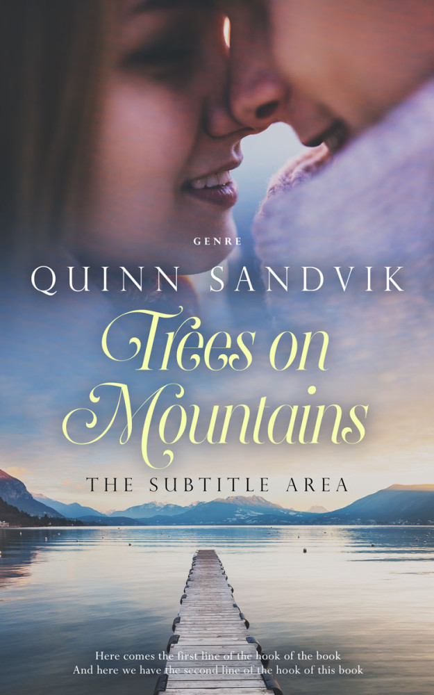 Front view of Manatee #8750 - Premade Romance Book Cover