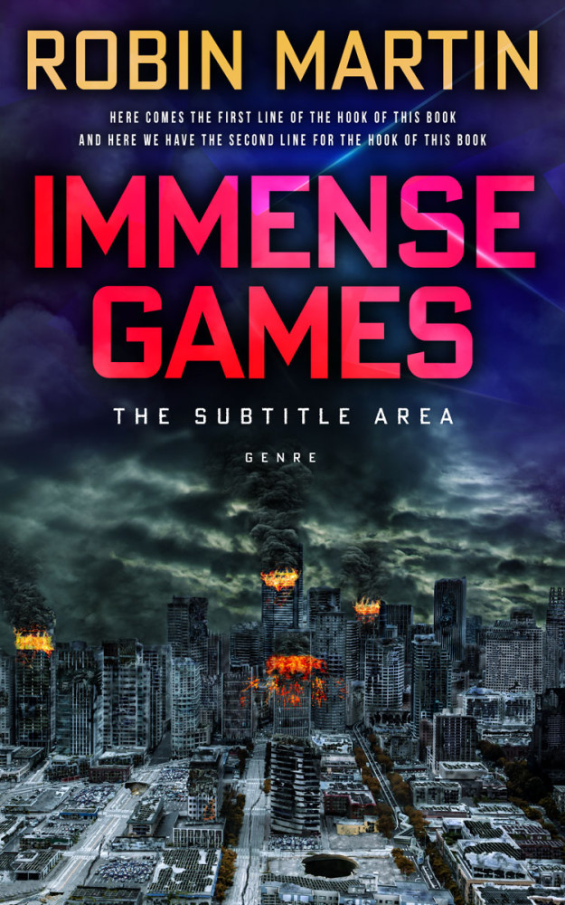 Front view of Mirage #8786 - Premade Apocalyptica Book Cover