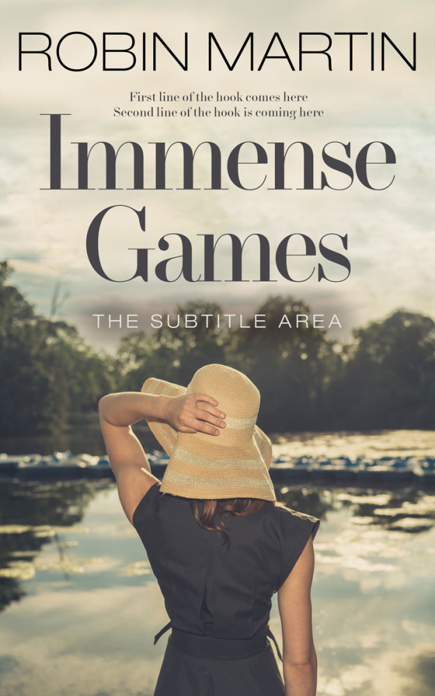 Front view of Soft Amber #8821 - Premade Romance Book Cover