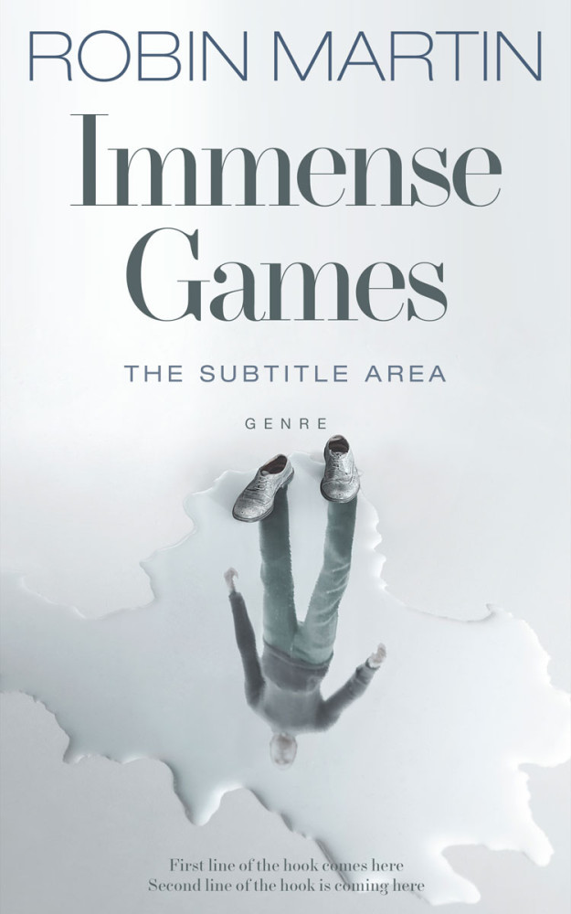 Front view of Geyser #8832 - Premade Abstract Book Cover