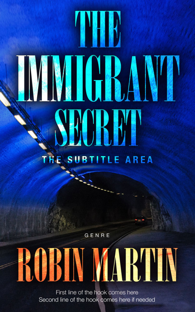 Front view of Ebony #8842 - Premade Mystery & Thriller & Suspense Book Cover