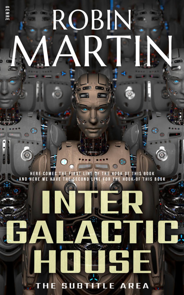 Front view of Dune #8864 - Premade Science Fiction Book Cover