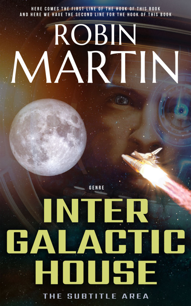 Front view of Cocoa Brown #8865 - Premade Science Fiction Book Cover