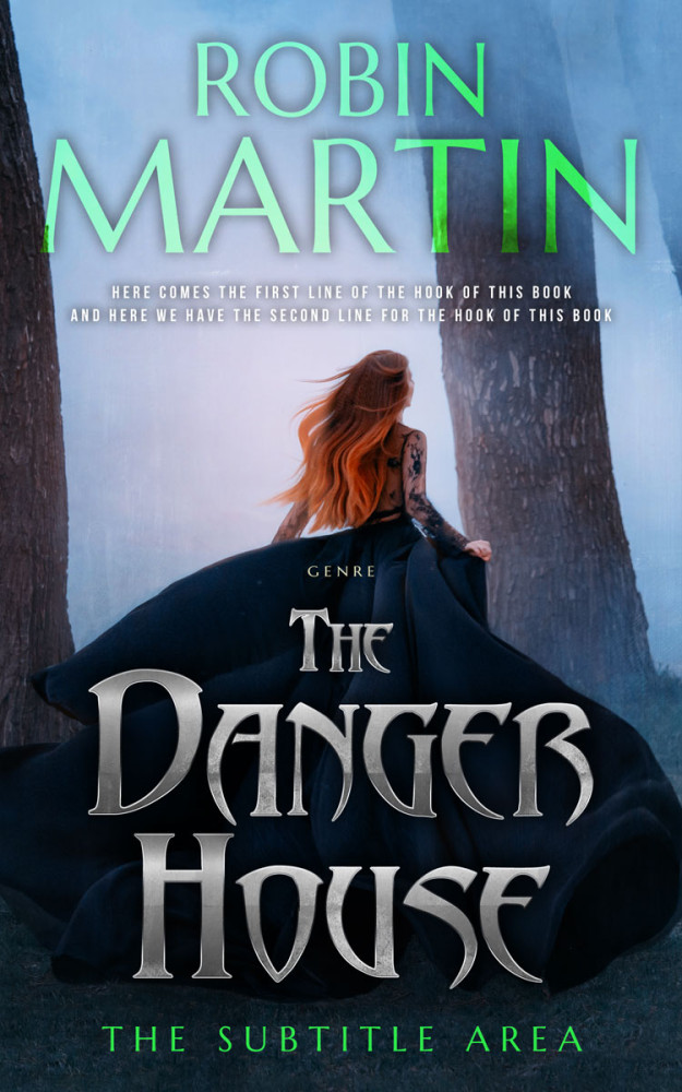 Front view of Heather #8881 - Premade Fantasy Book Cover