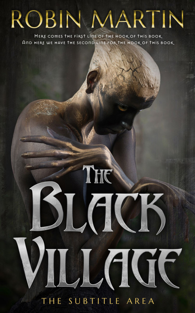 Front view of Dune #8894 - Premade Fantasy Book Cover