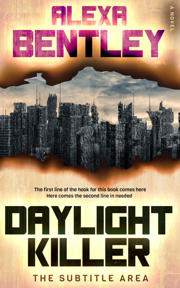 Front view of Rangitoto #8942 - Premade Apocalyptica Book Cover