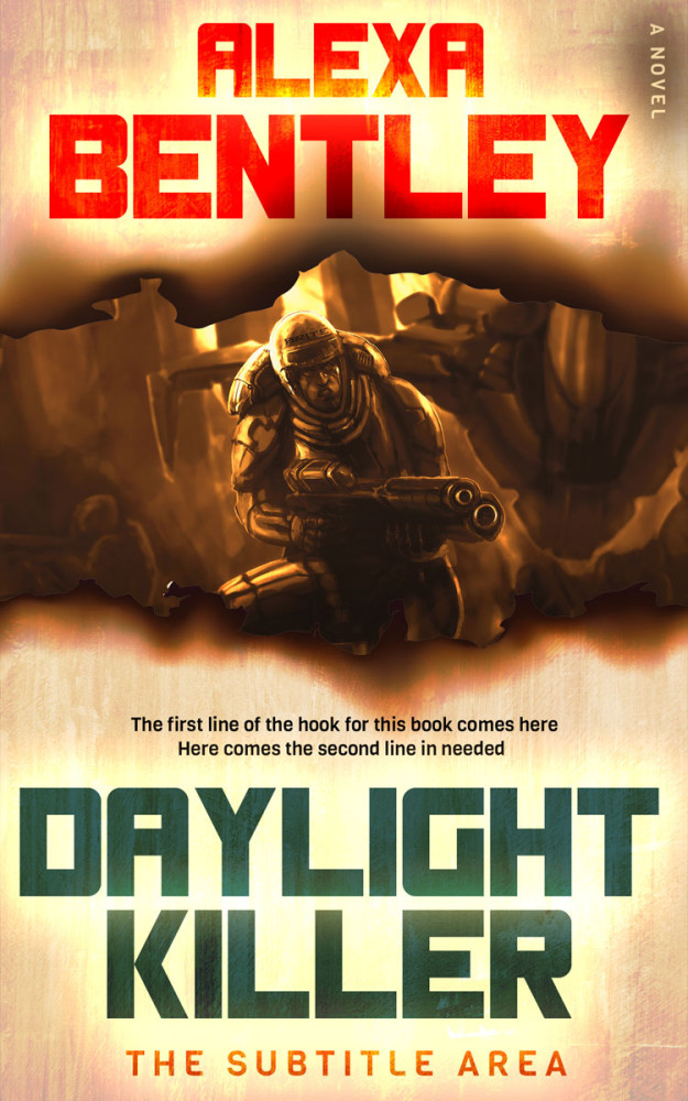 Front view of Wheat #8945 - Premade Science Fiction Book Cover