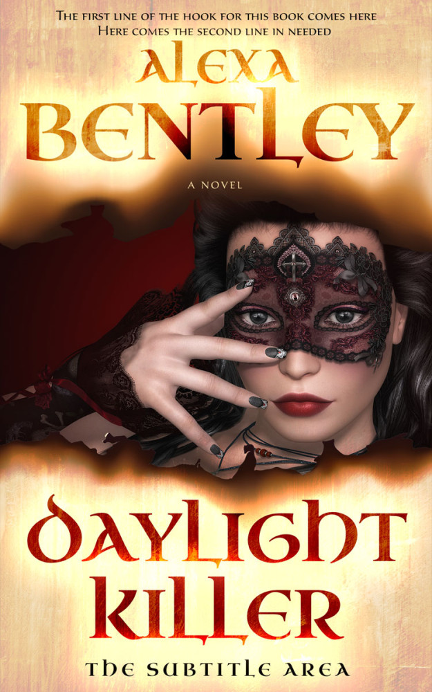 Front view of Eclipse #8953 - Premade Fantasy Book Cover