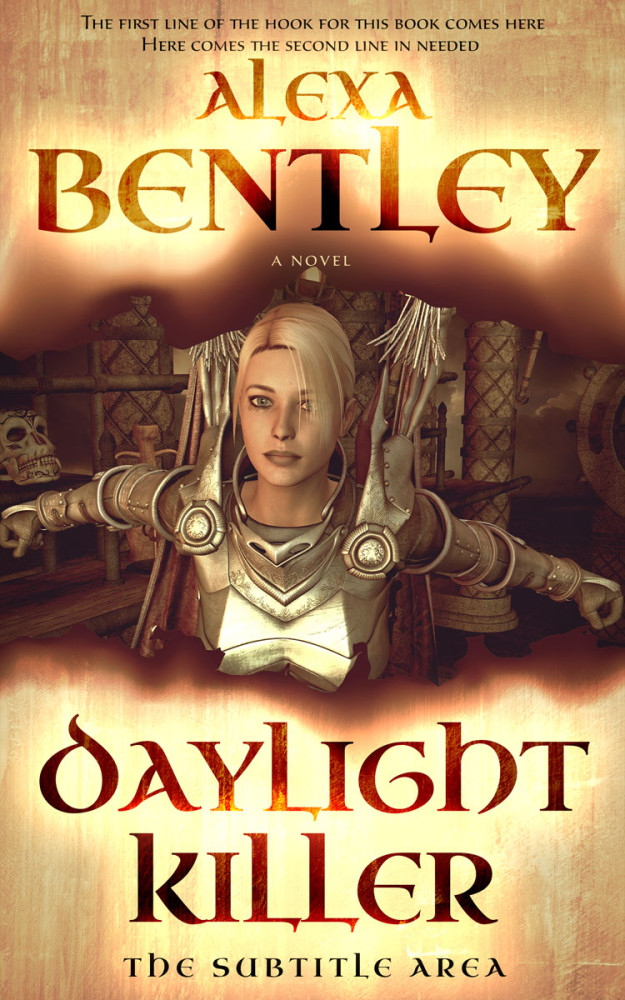 Front view of Calico #8960 - Premade Fantasy Book Cover