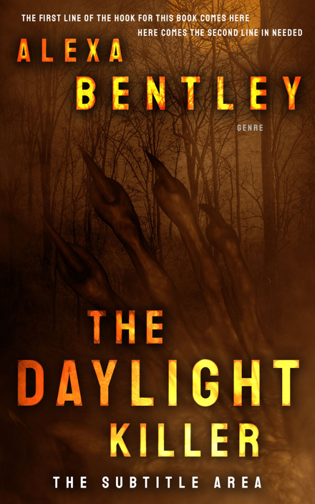 Front view of Bronze #9007 - Premade Horror Book Cover