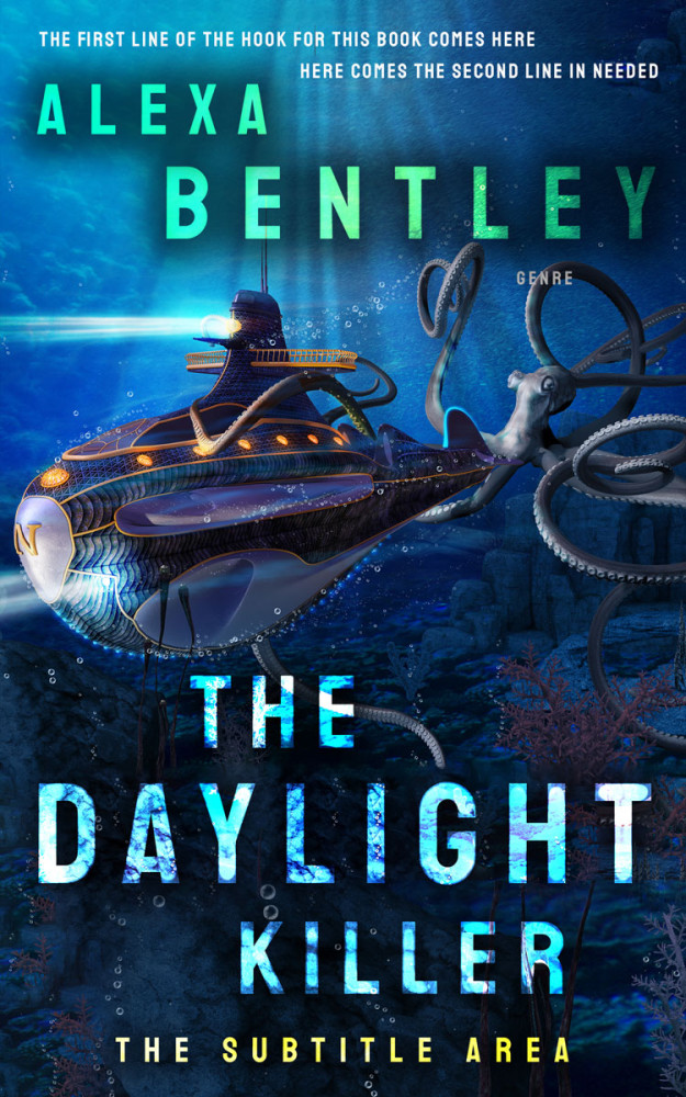 Front view of Elephant #9011 - Premade Science Fiction Book Cover