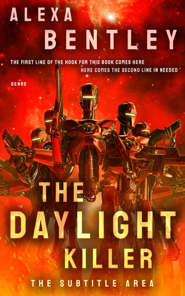 Front view of Kenyan Copper #9016 - Premade Science Fiction Book Cover