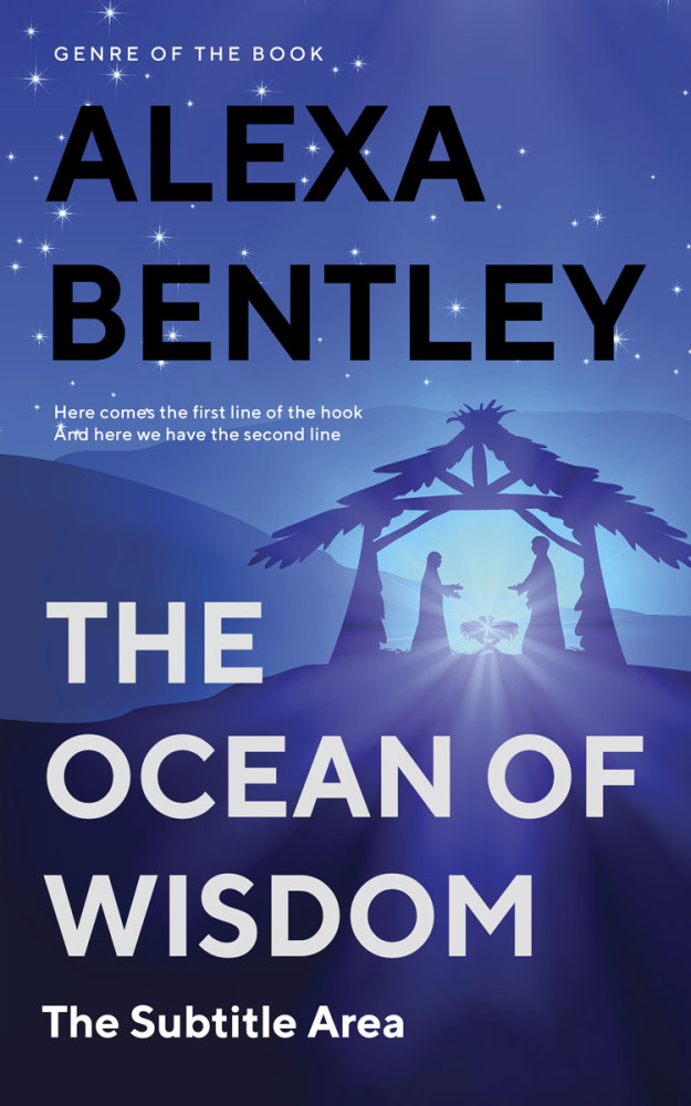 Front view of Chambray #9043 - Premade Religion & Spirituality Book Cover